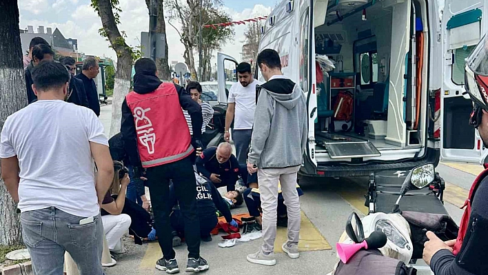 Malatya'da yolun karşısına geçmek isterken araba çarptı