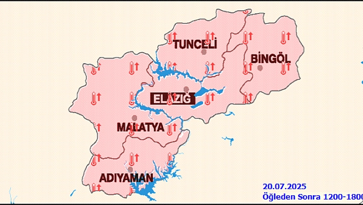 Malatya'da sıcaklıklar 40 dereceye dayandı |11.00-16.00 arası dışarı çıkmayın...