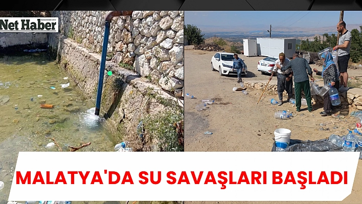 Malatya'da su savaşları başladı