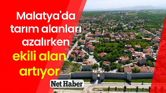 Malatya'da tarım alanları azalırken ekili alan artıyor