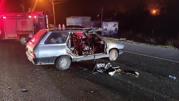 Malatya'da feci kaza 4 yaralı