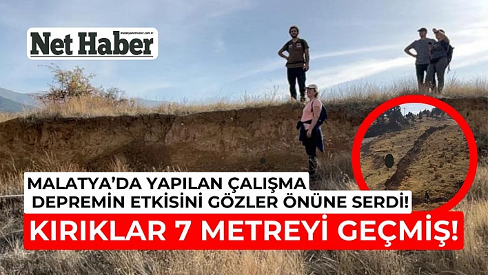 Kırıklar 7 metreyi geçmiş!