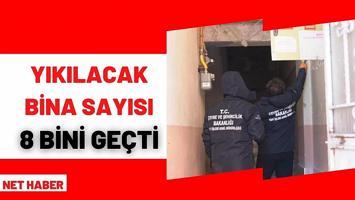 Malatya'da yıkılacak bina sayısı 8 bini geçti