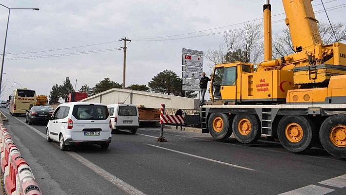 Dev beton trafiği kitledi