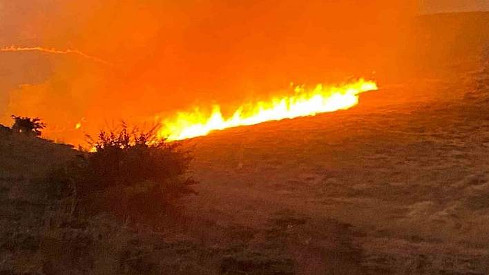 Malatya'da yüzlerce dönüm alanda yangın