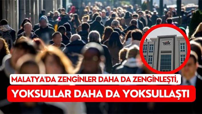 Malatya'da zenginler daha da zenginleşti, yoksullar daha da yoksullaştı