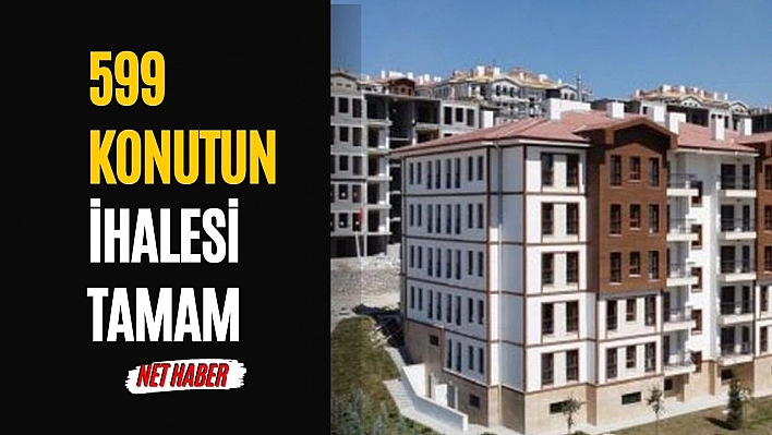 Malatya'daki 599 konutun ihalesi tamam