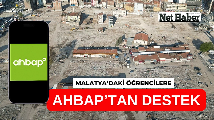 Malatya'daki öğrencilere Ahbap'tan destek