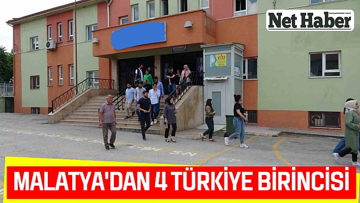 Malatya'dan 4 Türkiye birincisi