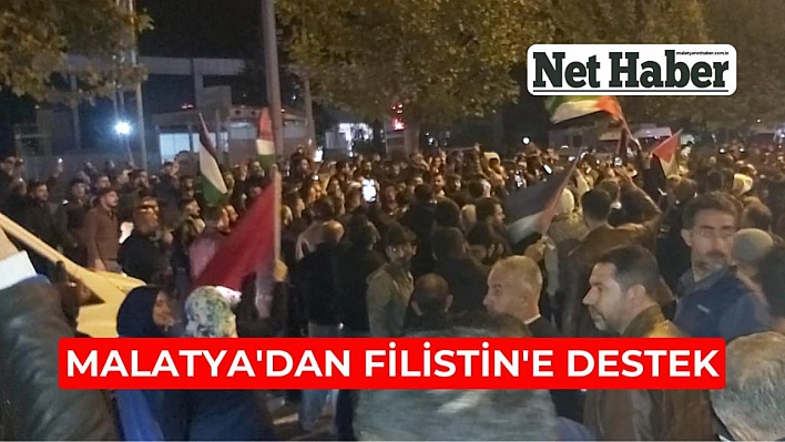 Malatya'dan Filistin'e destek