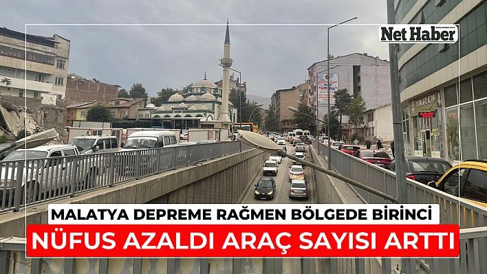 Malatya depreme rağmen bölgede birinci