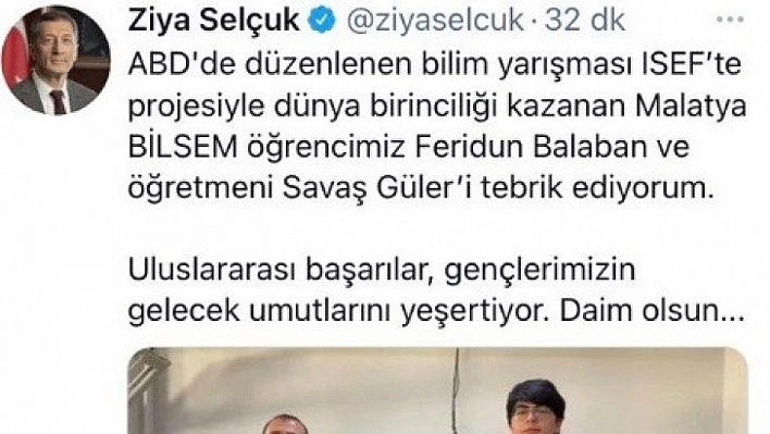 Tebrikler yağıyor