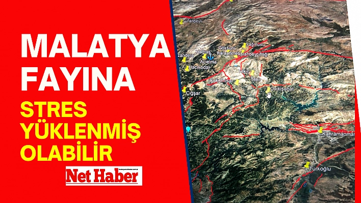 Malatya fayına stres yüklenmiş