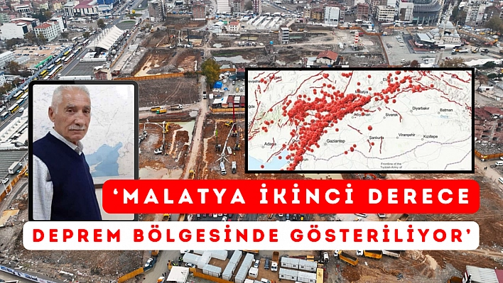 'Malatya ikinci derece deprem bölgesinde gösteriliyor'