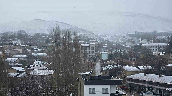 Darende'de Kar Yağışı Etkili Oldu: İlçe Beyaza Büründü