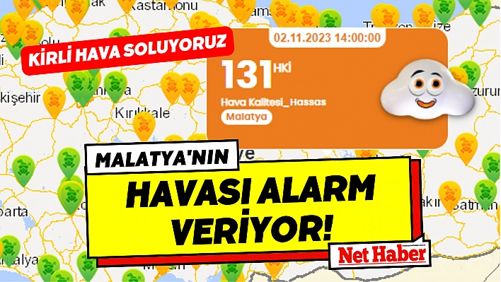 Malatya'nın havası alarm veriyor! Kirli hava soluyoruz