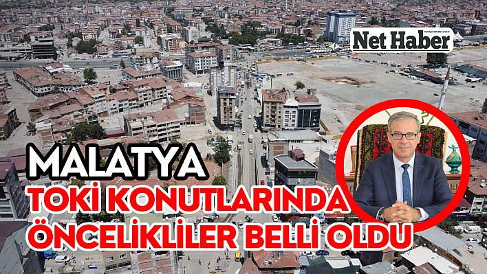 Malatya TOKİ konutlarında kime öncelik verileceği belli oldu! Detayı haberimizde