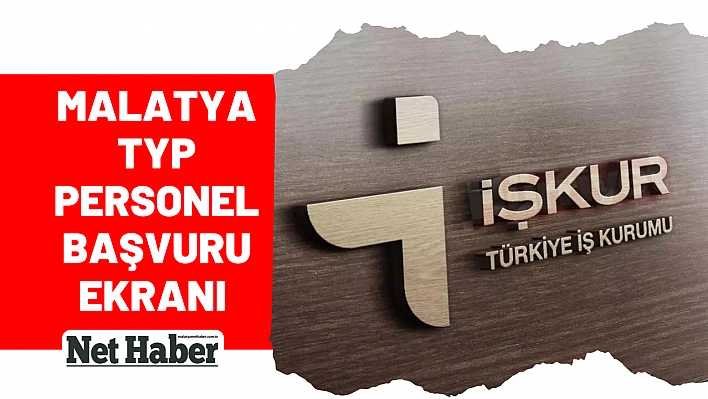 Malatya TYP personel başvuru ekranı