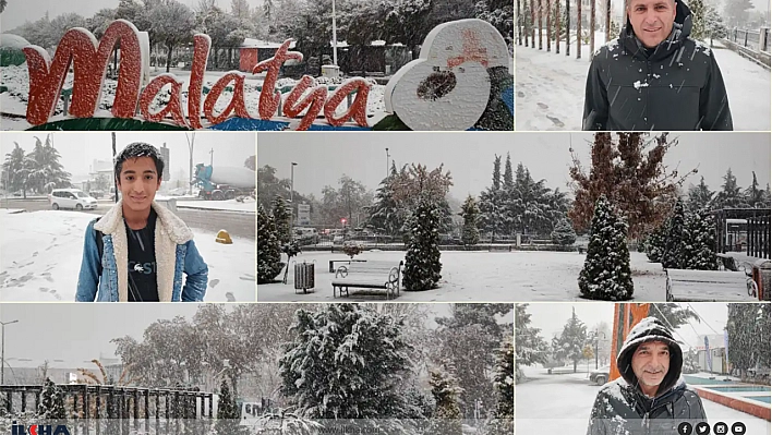 Malatya'ya Yılın İlk Karı Yağdı!