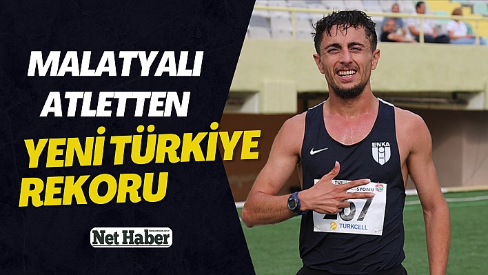 Malatyalı atletten Türkiye rekoru