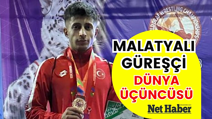 Malatyalı güreşçi dünya 3'ncüsü