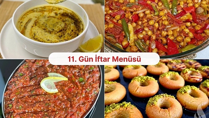 Malatyalı hanımlar için 11. gün iftar menüsü hazır!