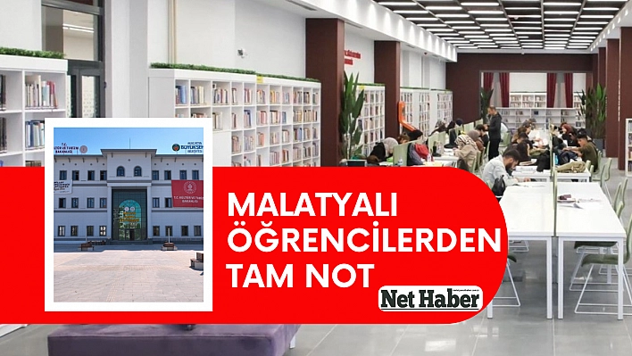 Malatyalı öğrencilerden tam not