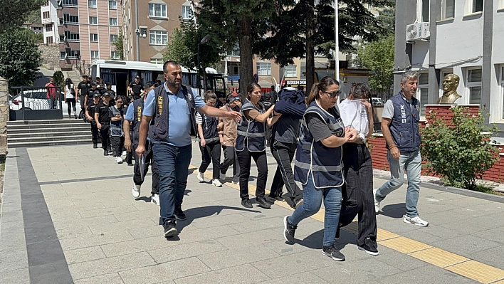 Malatyalı şüphelilerinde bulunduğu 32 kişinin 19'u hakim karşısında