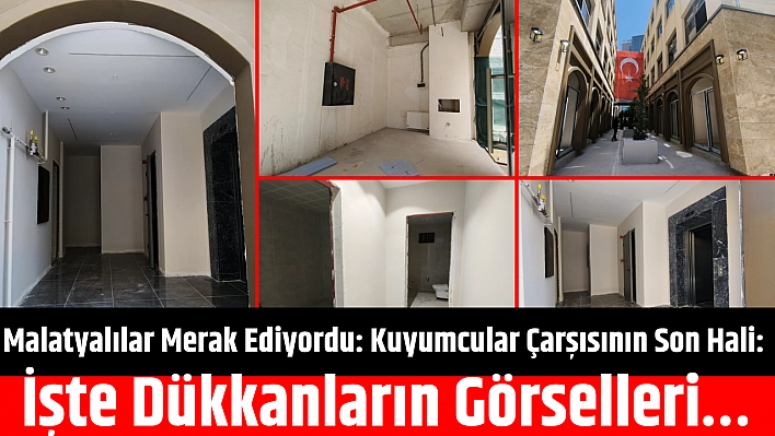 Malatyalılar Merak Ediyordu: Kuyumcular Çarşısının Son Hali: İşte Dükkanların Görselleri…