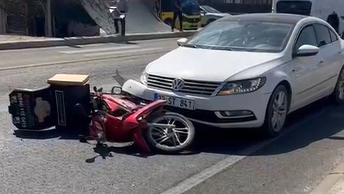 Mardin'de otomobil ile motosiklet çarpıştı: 1 yaralı