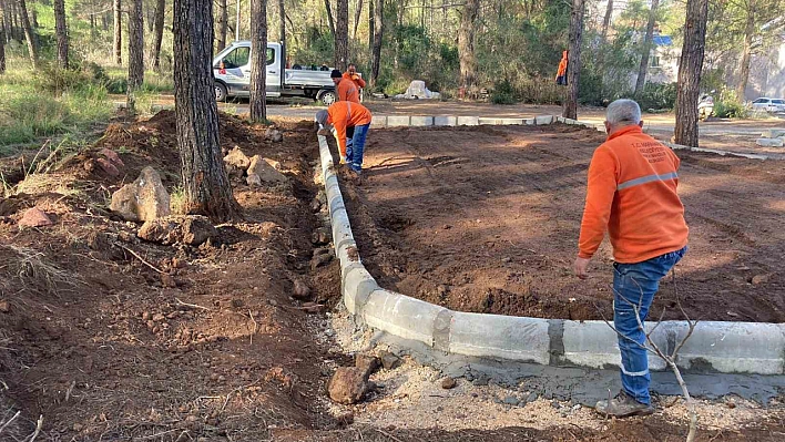 Marmaris'e park yapımları devam ediyor