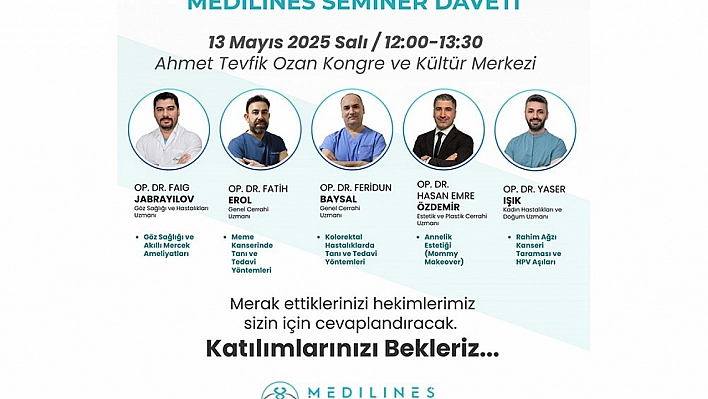 Medilines Hospital'dan Elazığ'da seminer düzenleyecek
