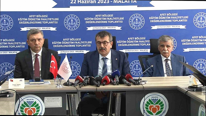 Bakan Tekin, Malatya'da incelemelerde bulundu