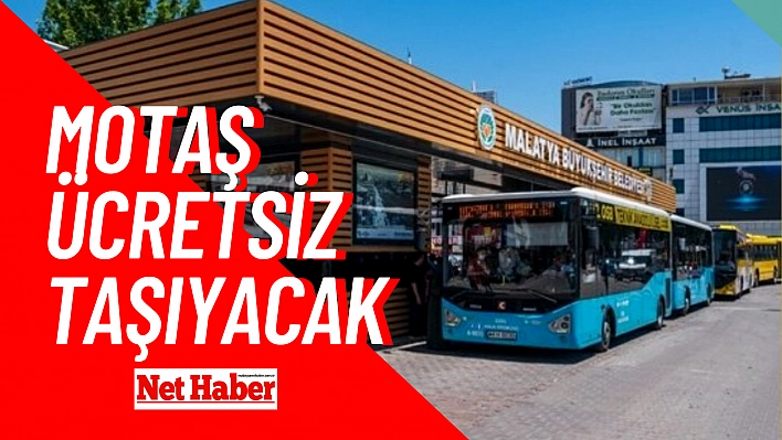 MOTAŞ ücretsiz taşıyacak 