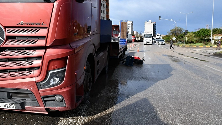 Motosikletin sürücüsü hayatını kaybetti