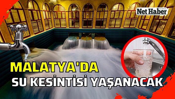 O mahallelerde su kesintisi yaşanacak