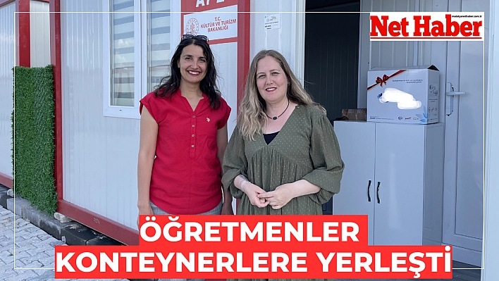 Öğretmenler konteynerlere yerleşti