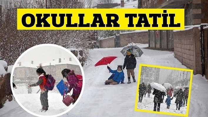 okullar tatil edildi