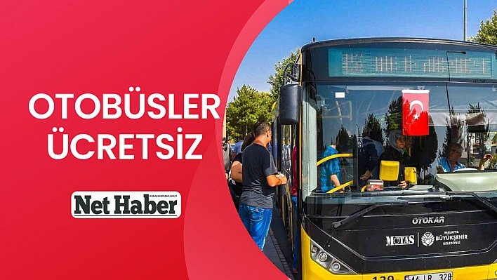 Otobüsler ücretsiz