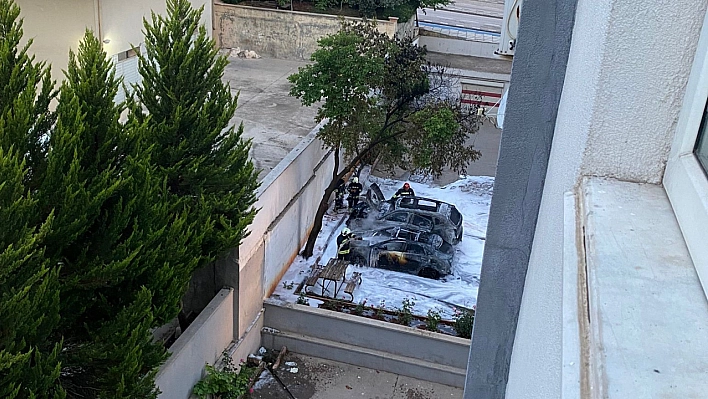 Otoparktaki 2 lüks araç kundaklandı mı?