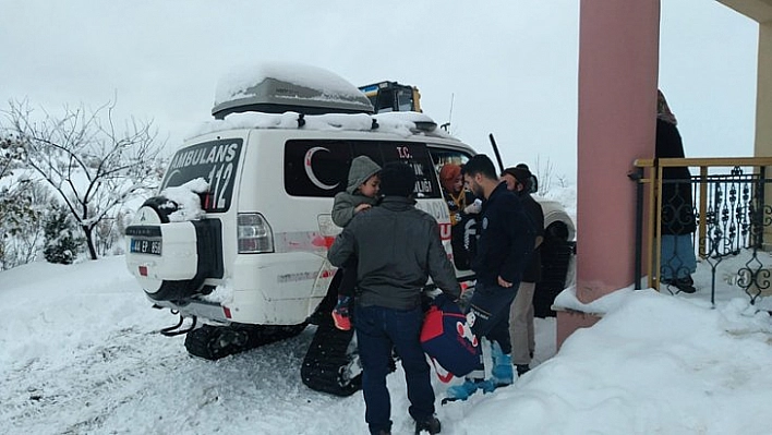 Paletli ambulansla ulaşıldı