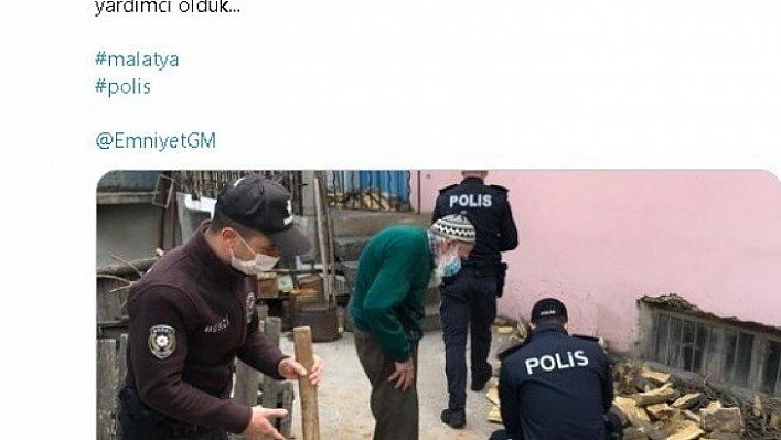 Polis odunları kırdı