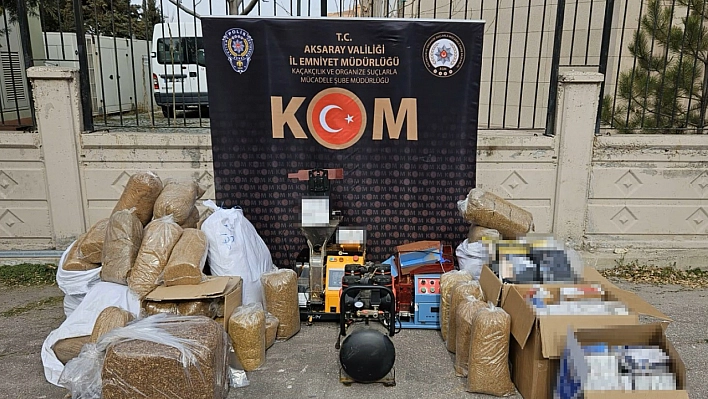 Polisten kaçak sigara operasyonu