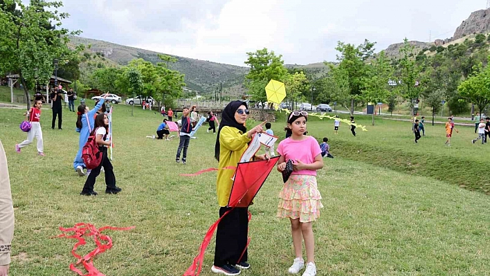Malatya'da uçurtmalar gökyüzüyle buluştu