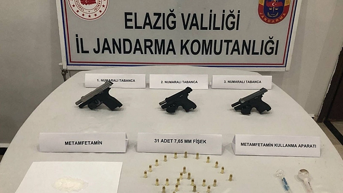 Ruhsatsız silah ve uyuşturucu operasyonu