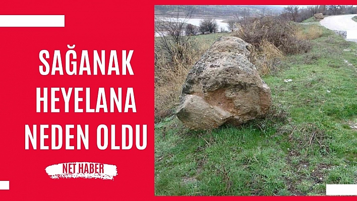 Sağanak heyelana neden oldu