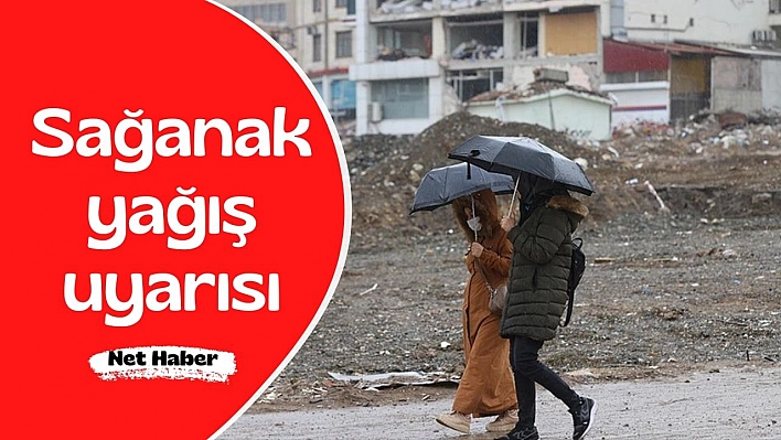 Sağanak yağış uyarısı