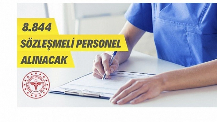 Sağlık Bakanlığı 8.844 Sözleşmeli Sağlık Personeli alacak