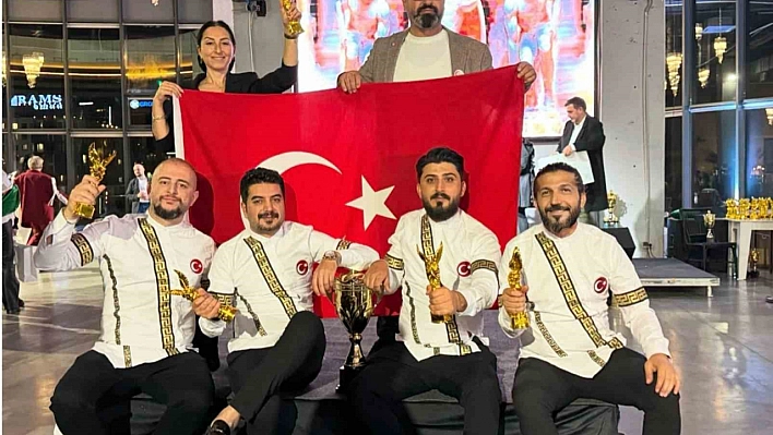 Malatyalı Kuaför Şener Eroğlu, Kazakistan'da Asya İkincisi Oldu