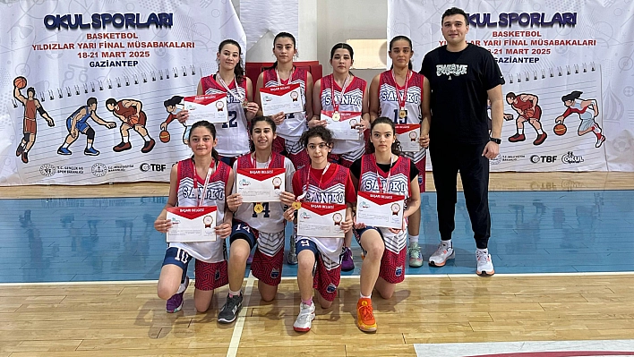 SANKO Okulları Yıldız Kız Basketbol Takımı Türkiye finallerinde